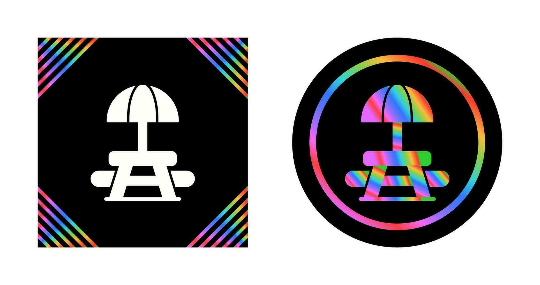 Picnic Table Vector Icon