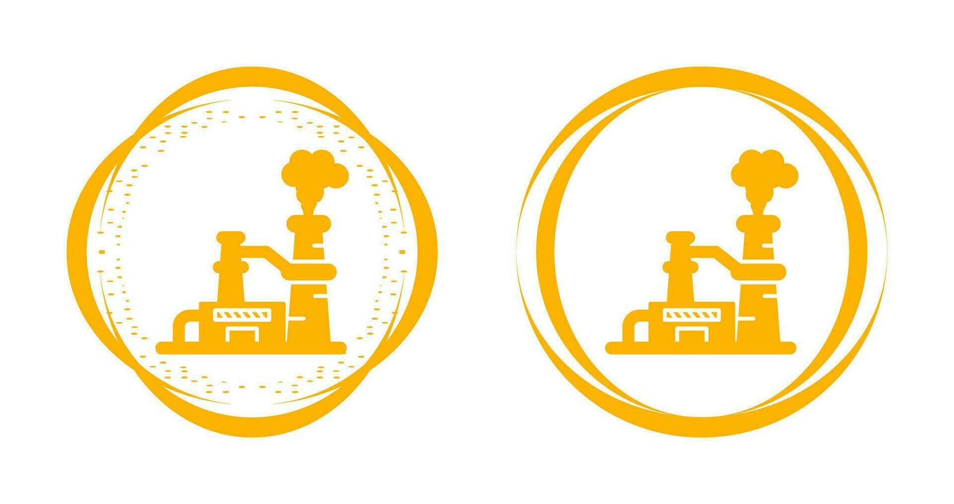 Nuclear Plant Vector Icon