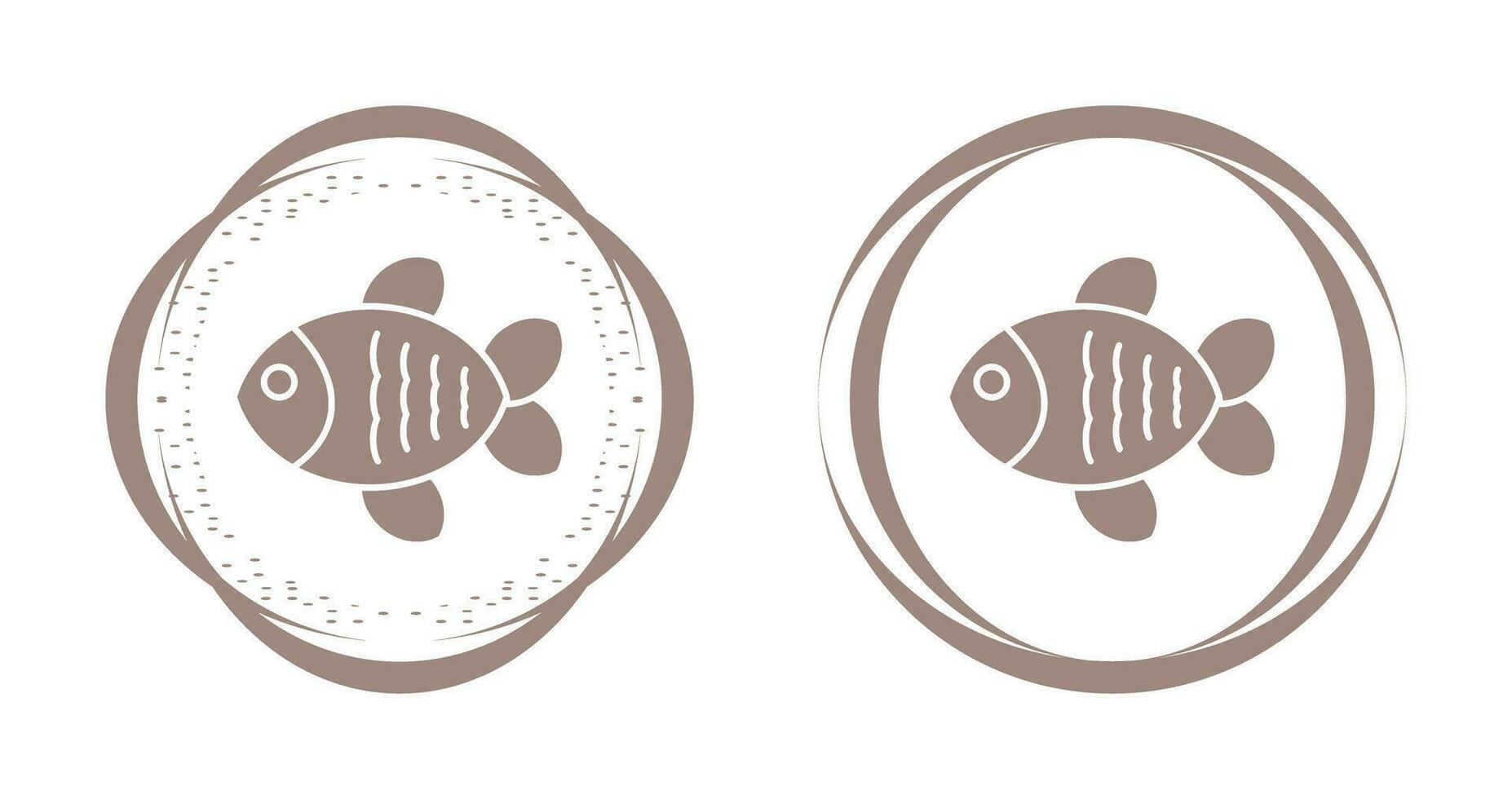 icono de vector de pescado