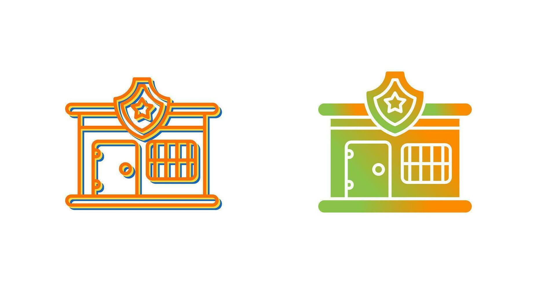 Police Station Vector Icon