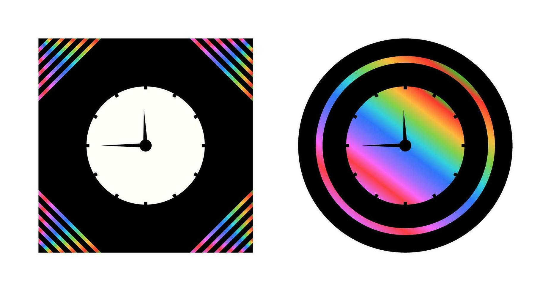 icono de vector de reloj de pared