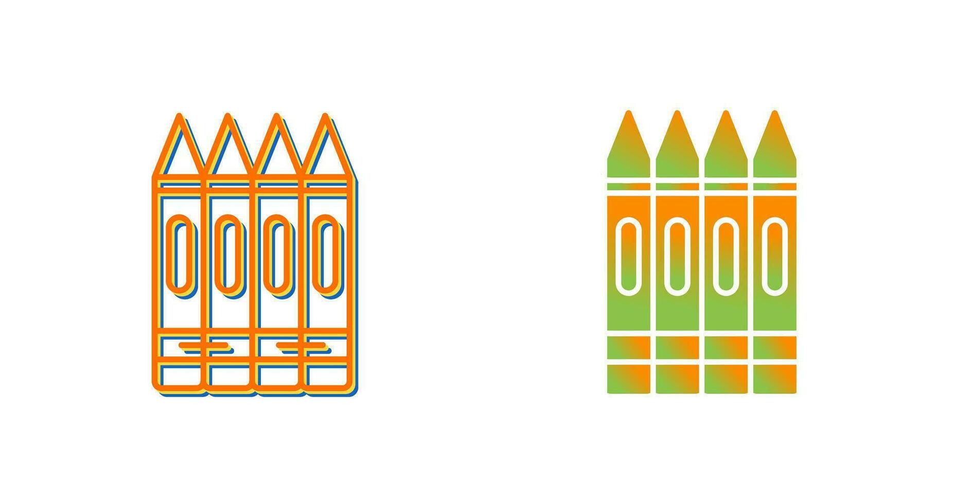 Crayons Vector Icon