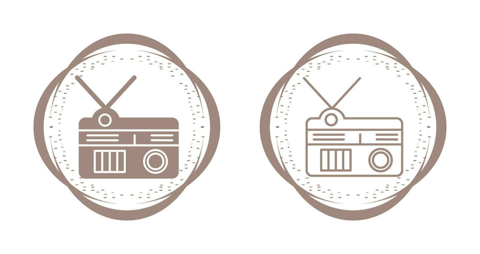 icono de vector de radio