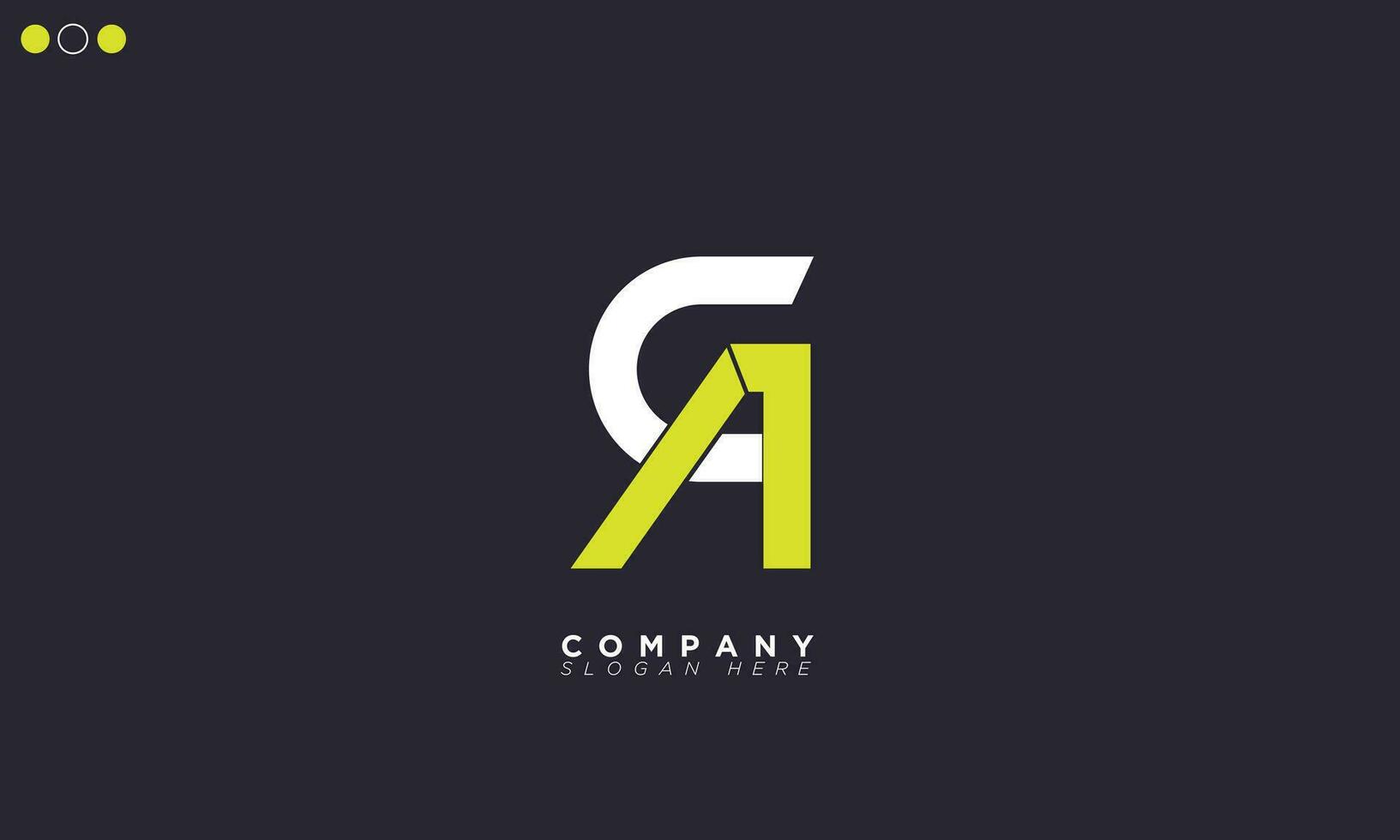 CA Alphabet letters Initials Monogram logo AC, C and B vector