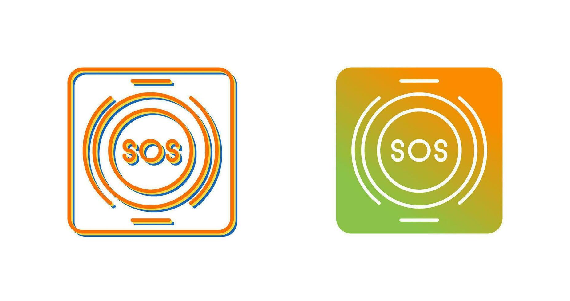 Emergency Button Vector Icon