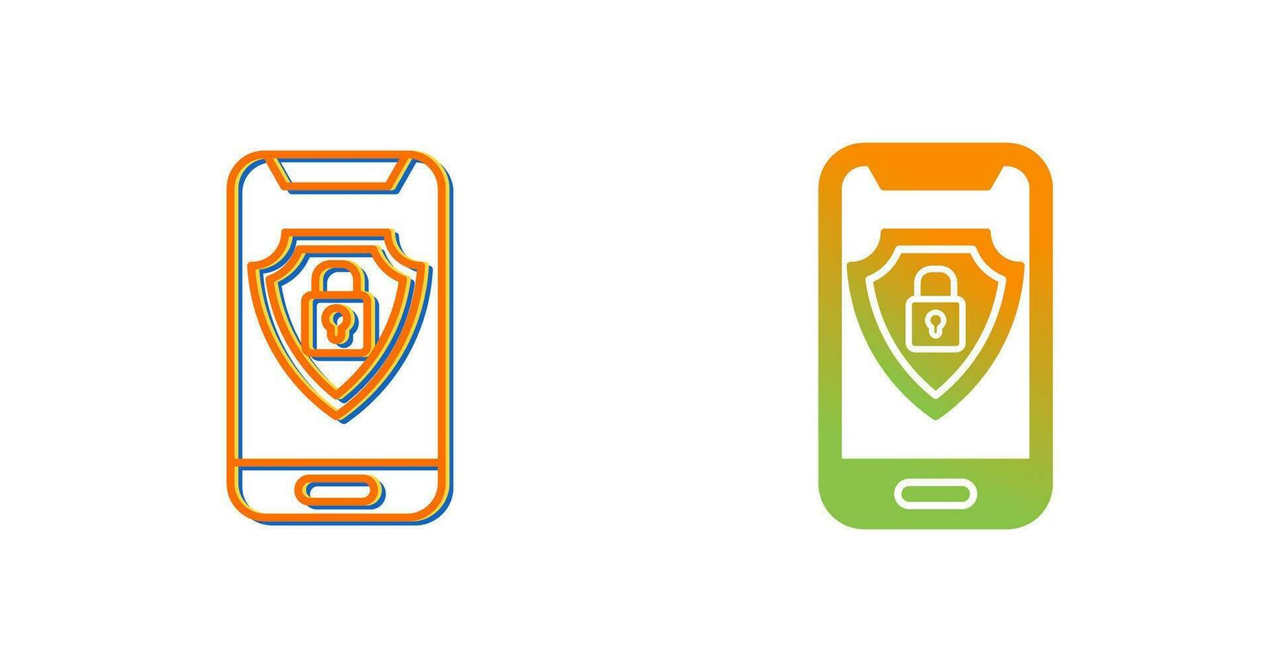 Mobile Security Vector Icon