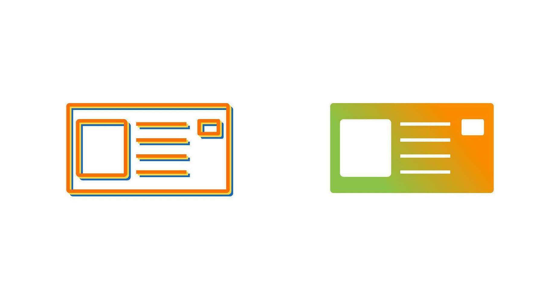 Identity Card Vector Icon