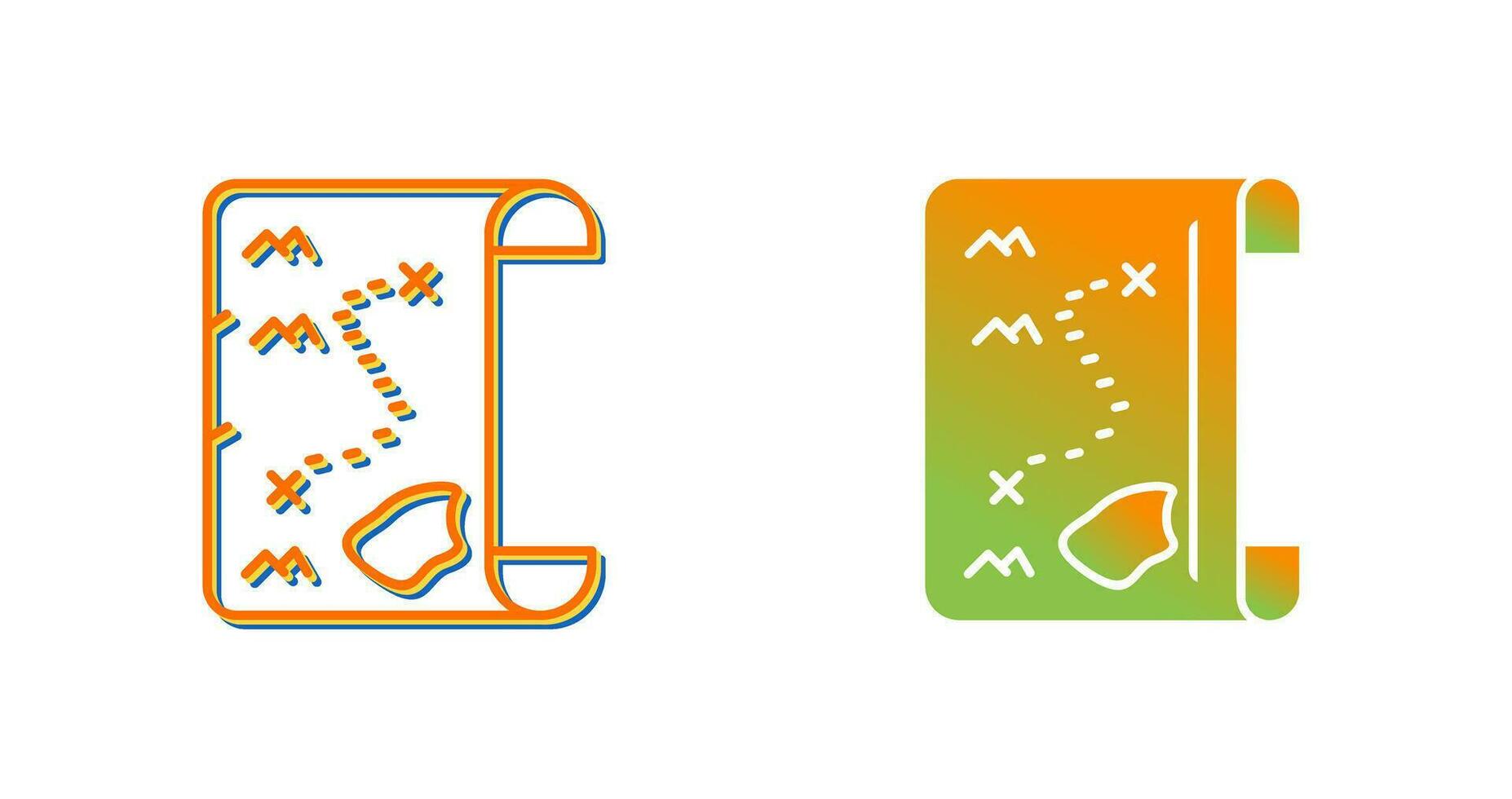 Pirate Map Vector Icon