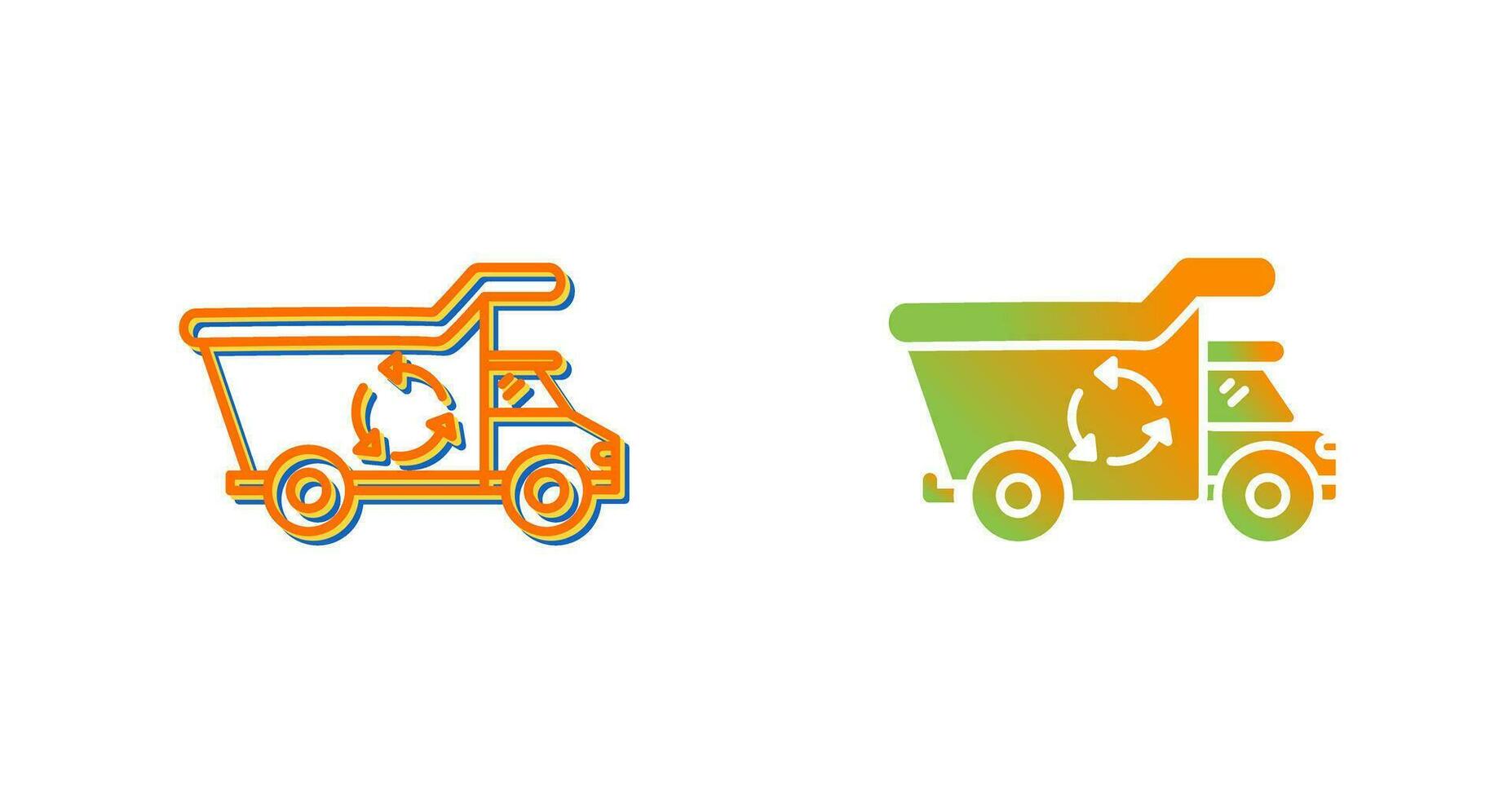 Recycling Truck Vector Icon