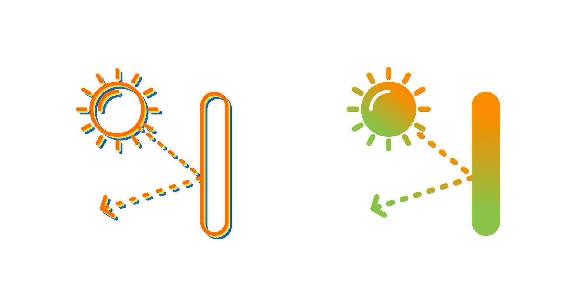 Specular Reflection Vector Icon