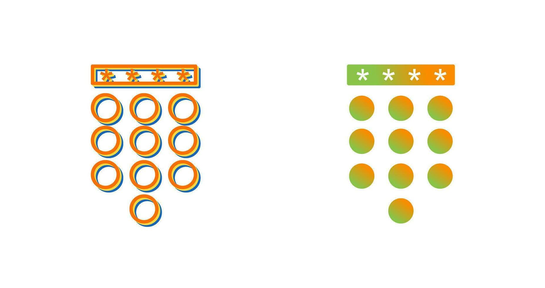 Passcode Lock Vector Icon
