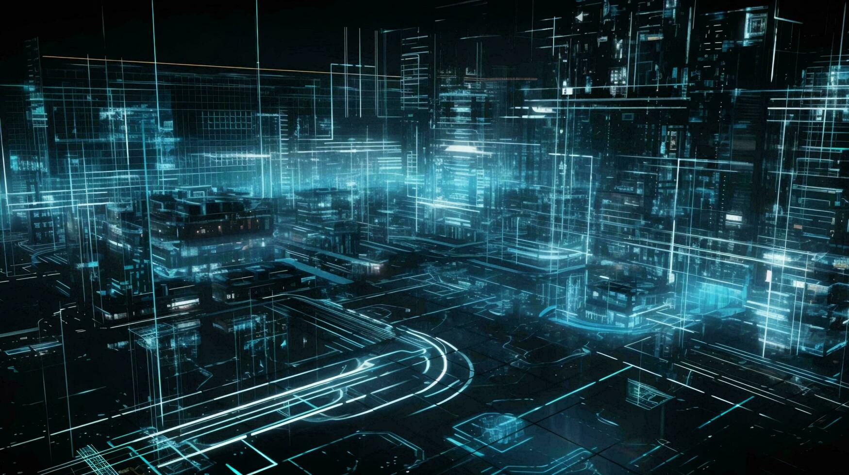 Computer futuristic boards with microchips energy chips and transistors on high tech computer abstract background. Data center, big data. AI generated photo