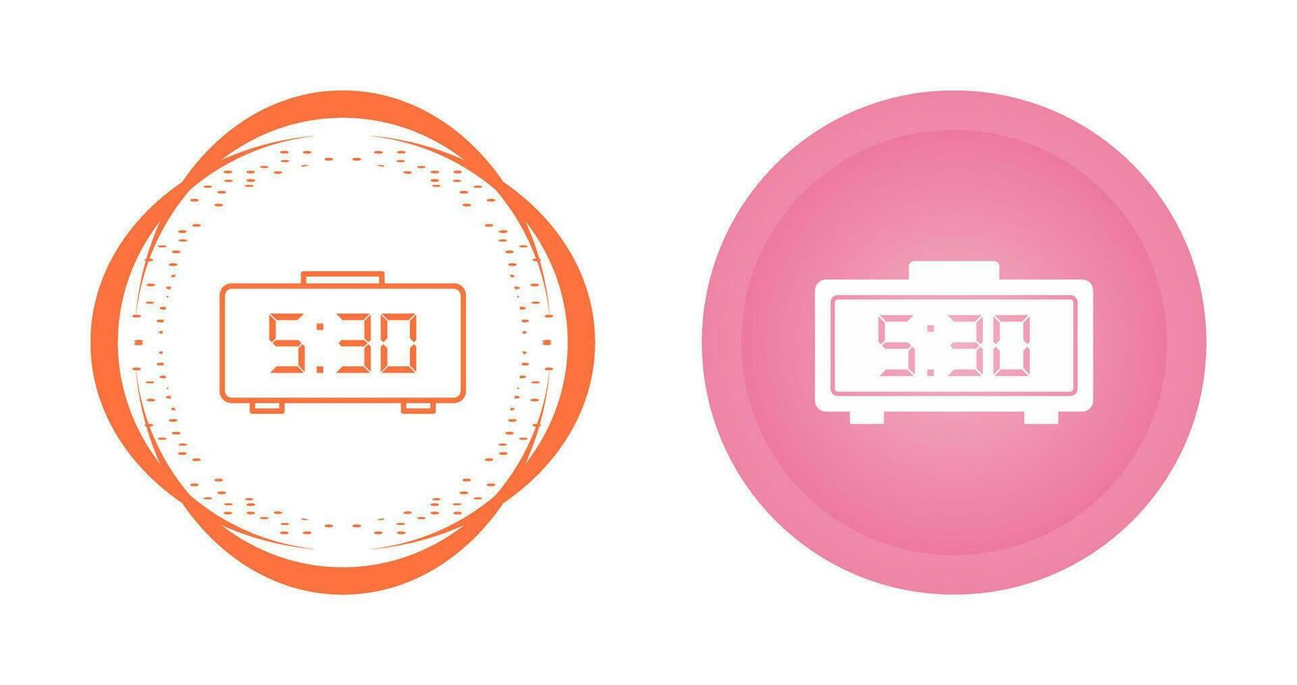 Digital Clock Vector Icon