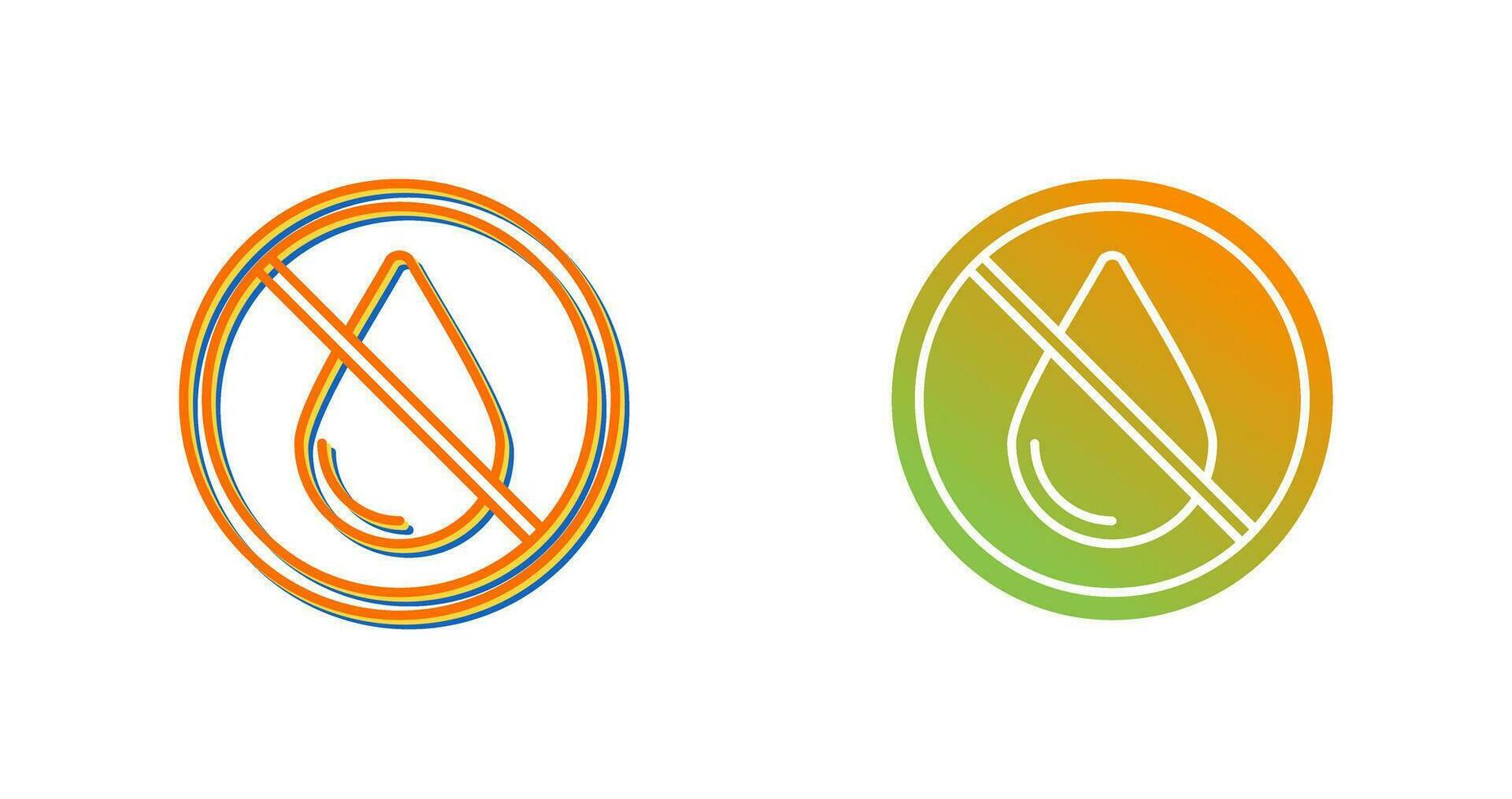 No Water Vector Icon