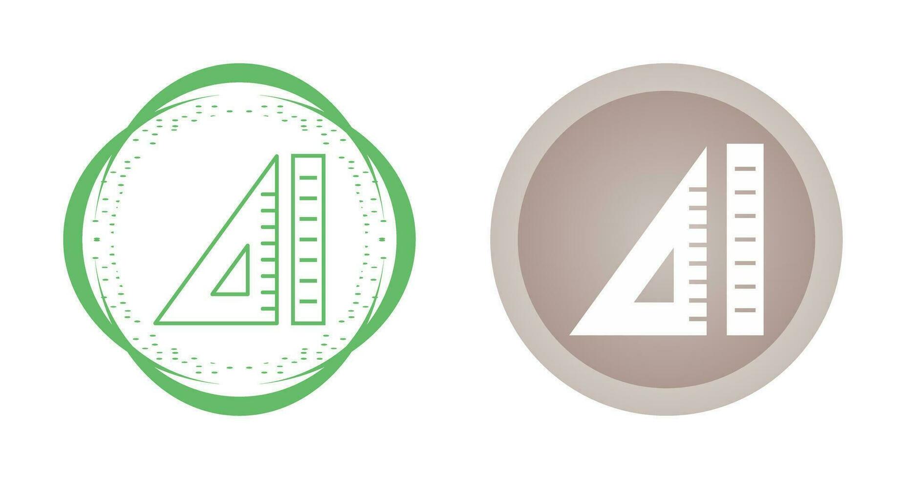 Ruler and Set Squate Vector Icon