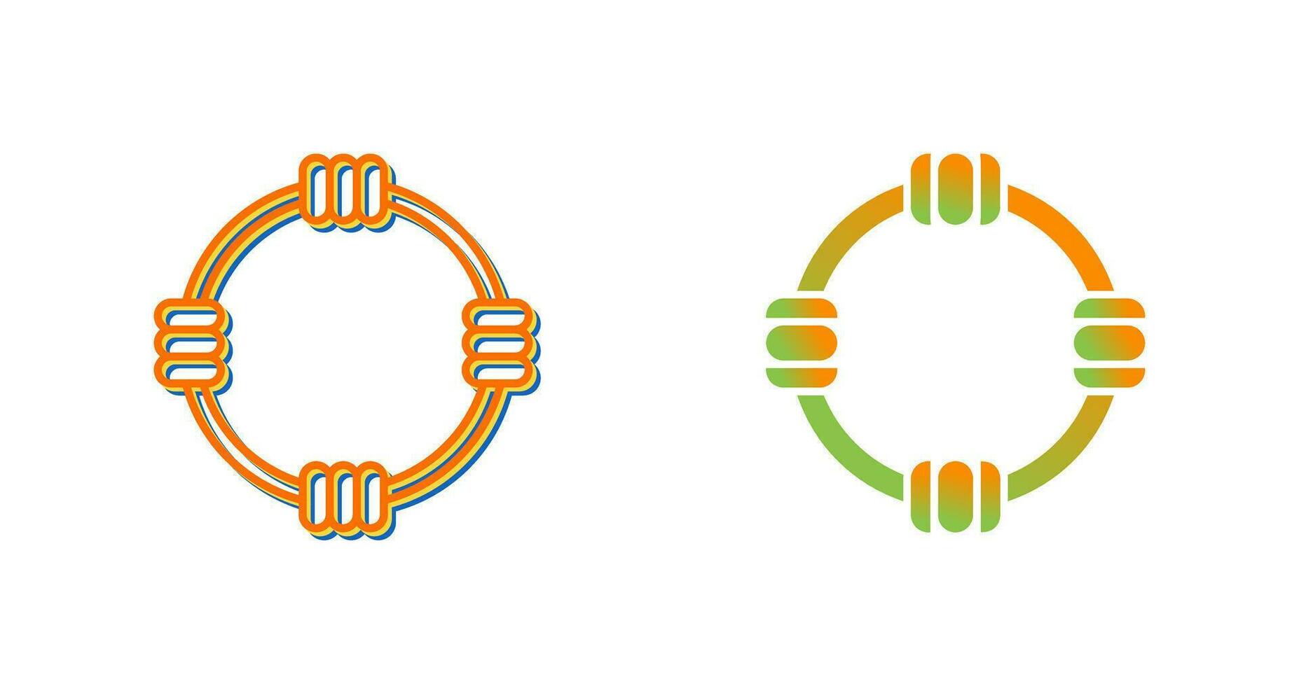 icono de vector de aro de hula