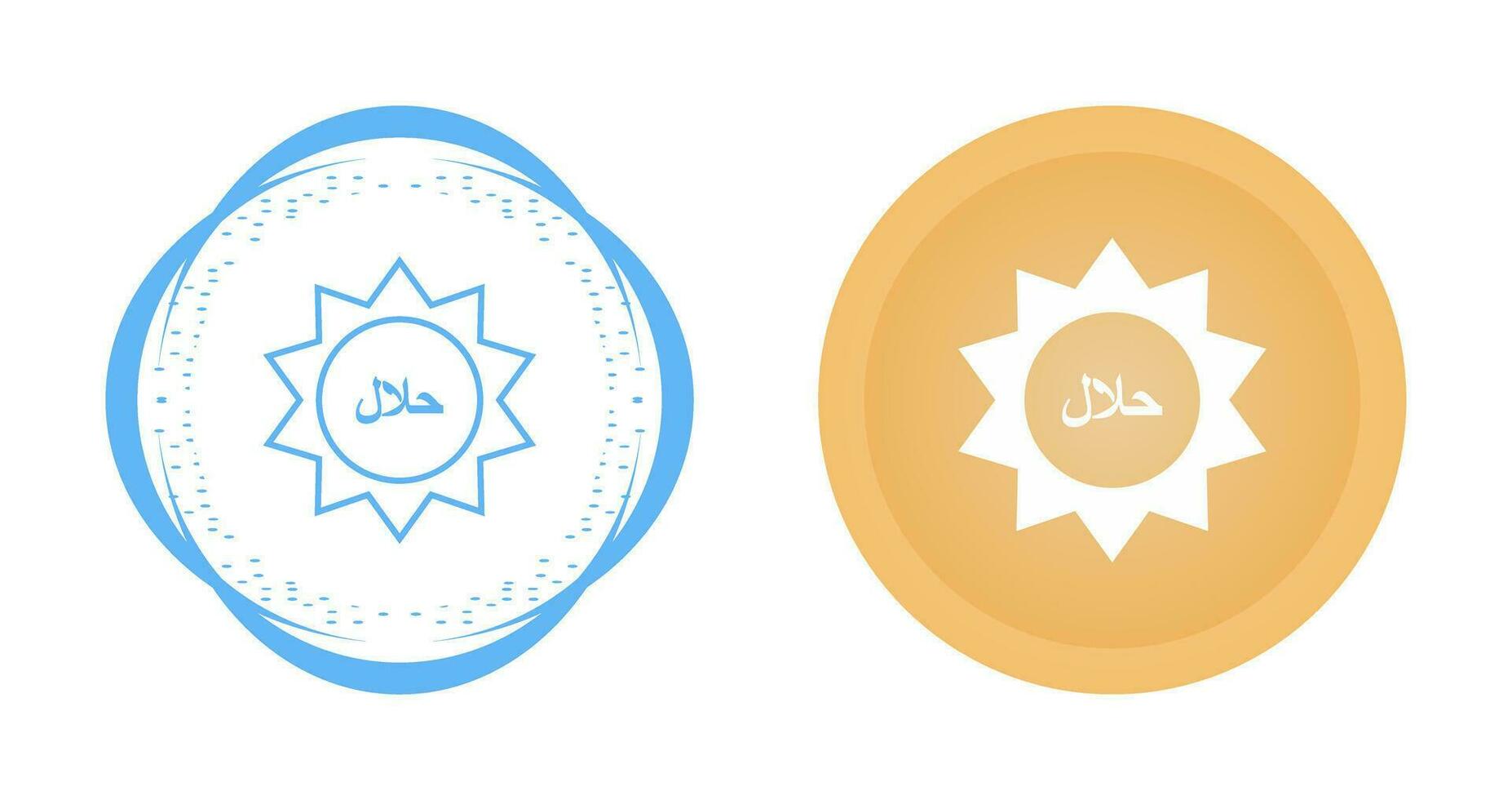 Halal Sticker Vector Icon