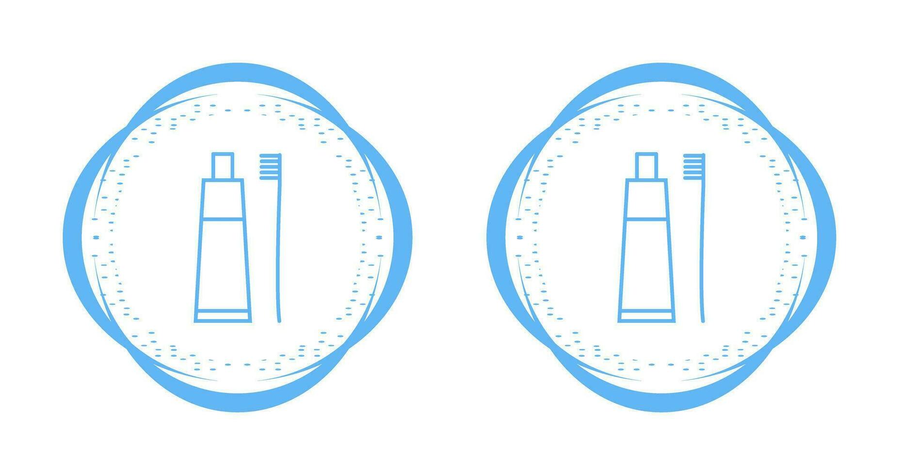 Toothbrush and Toothpaste Vector Icon