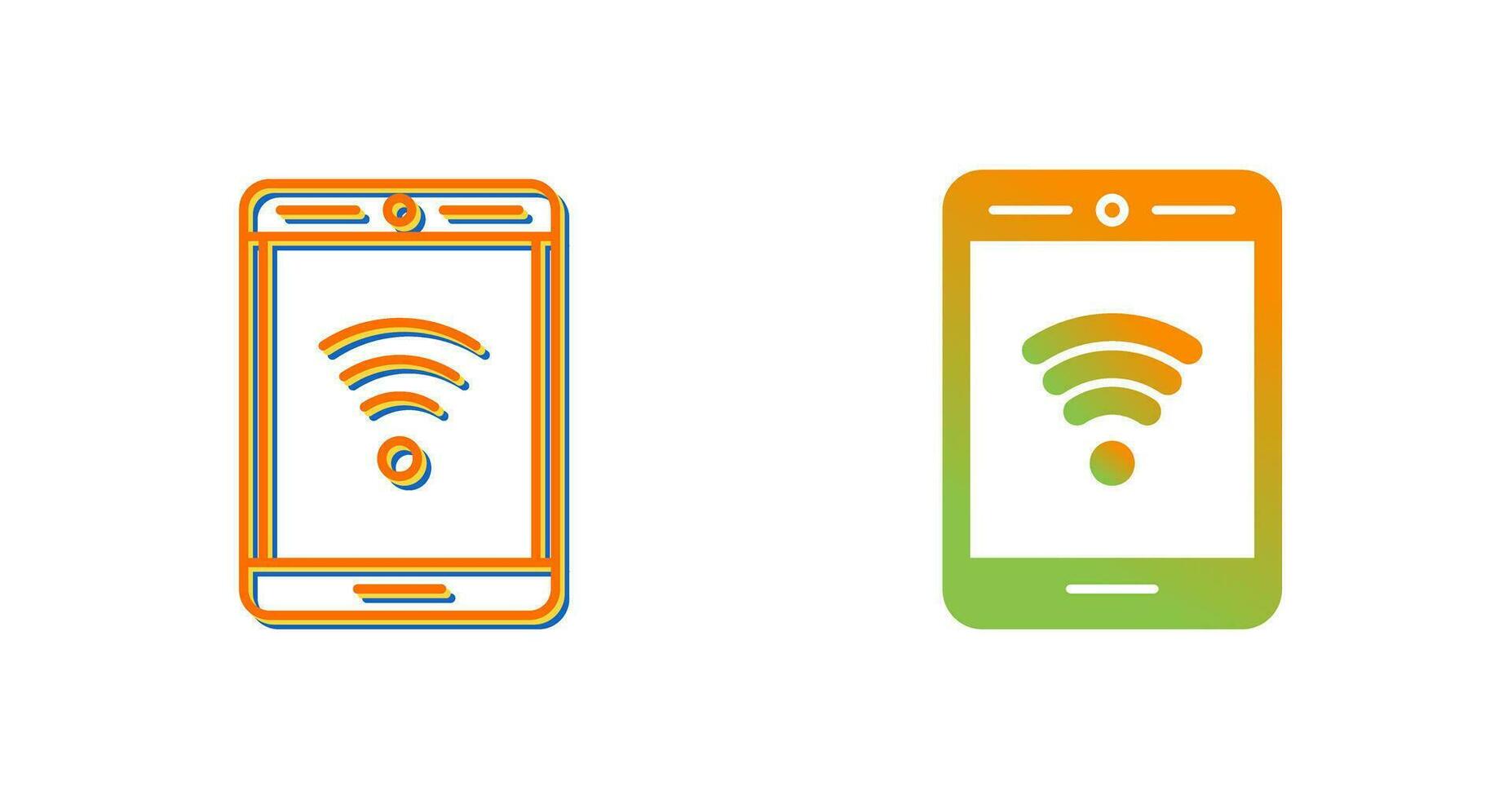 Phone With Signal Vector Icon