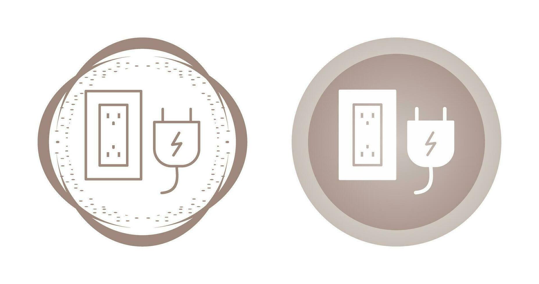Plug and Socket Vector Icon