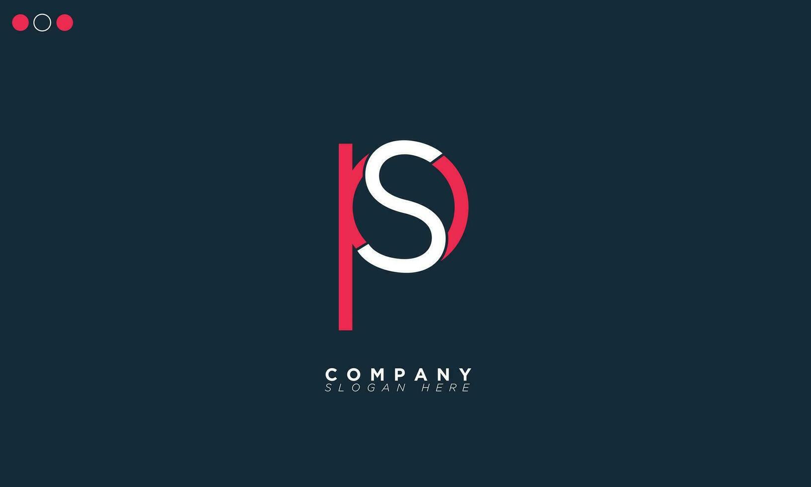 PS Alphabet letters Initials Monogram logo SP, P and S vector