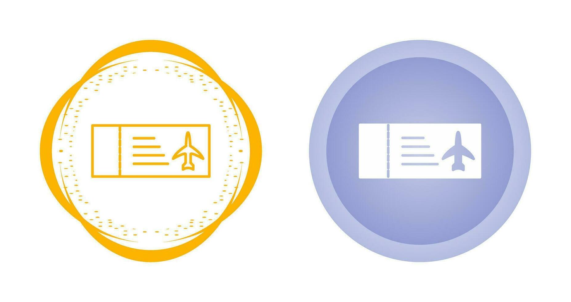 Plane Tickets Vector Icon