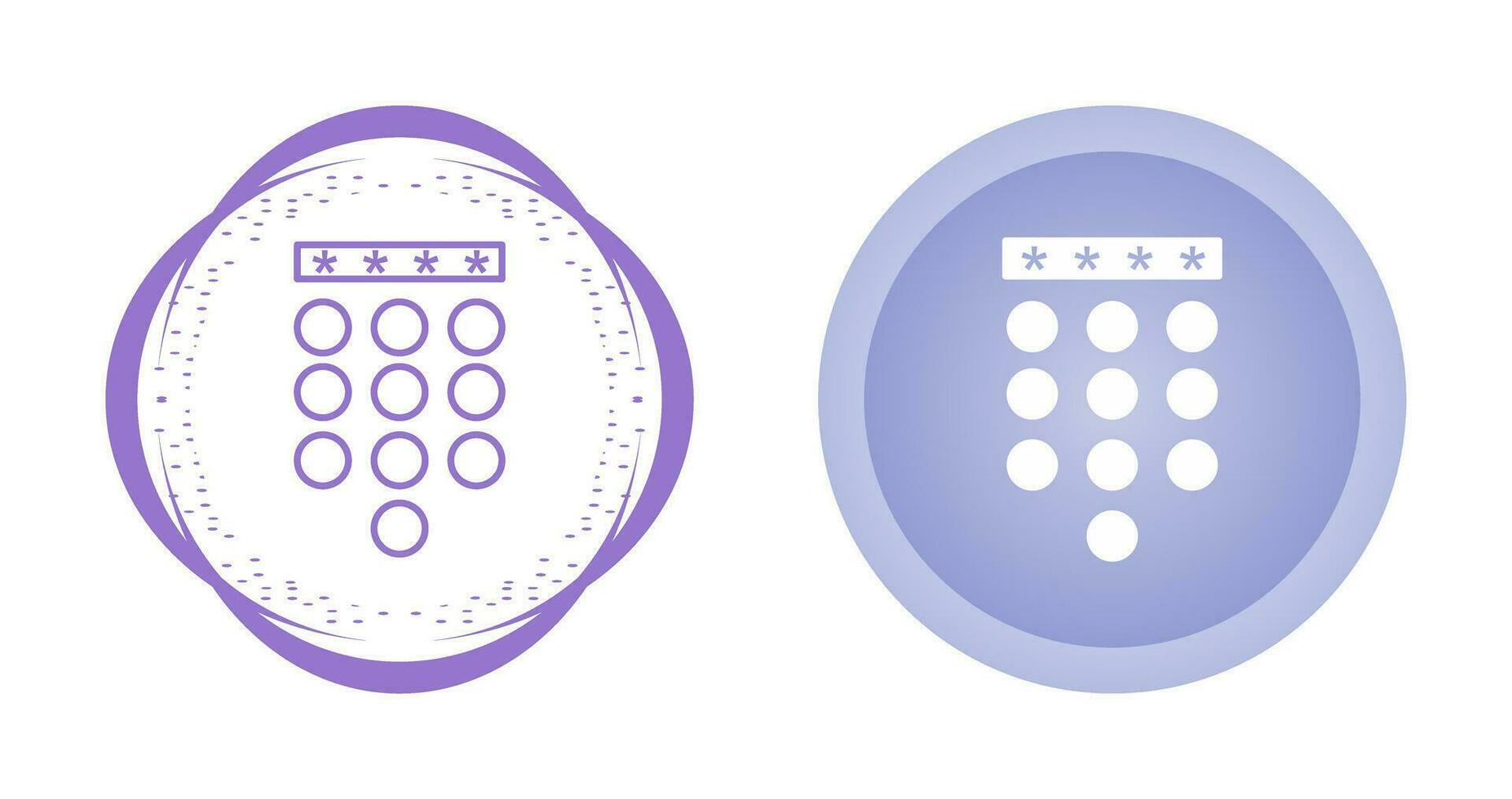 Passcode Lock Vector Icon