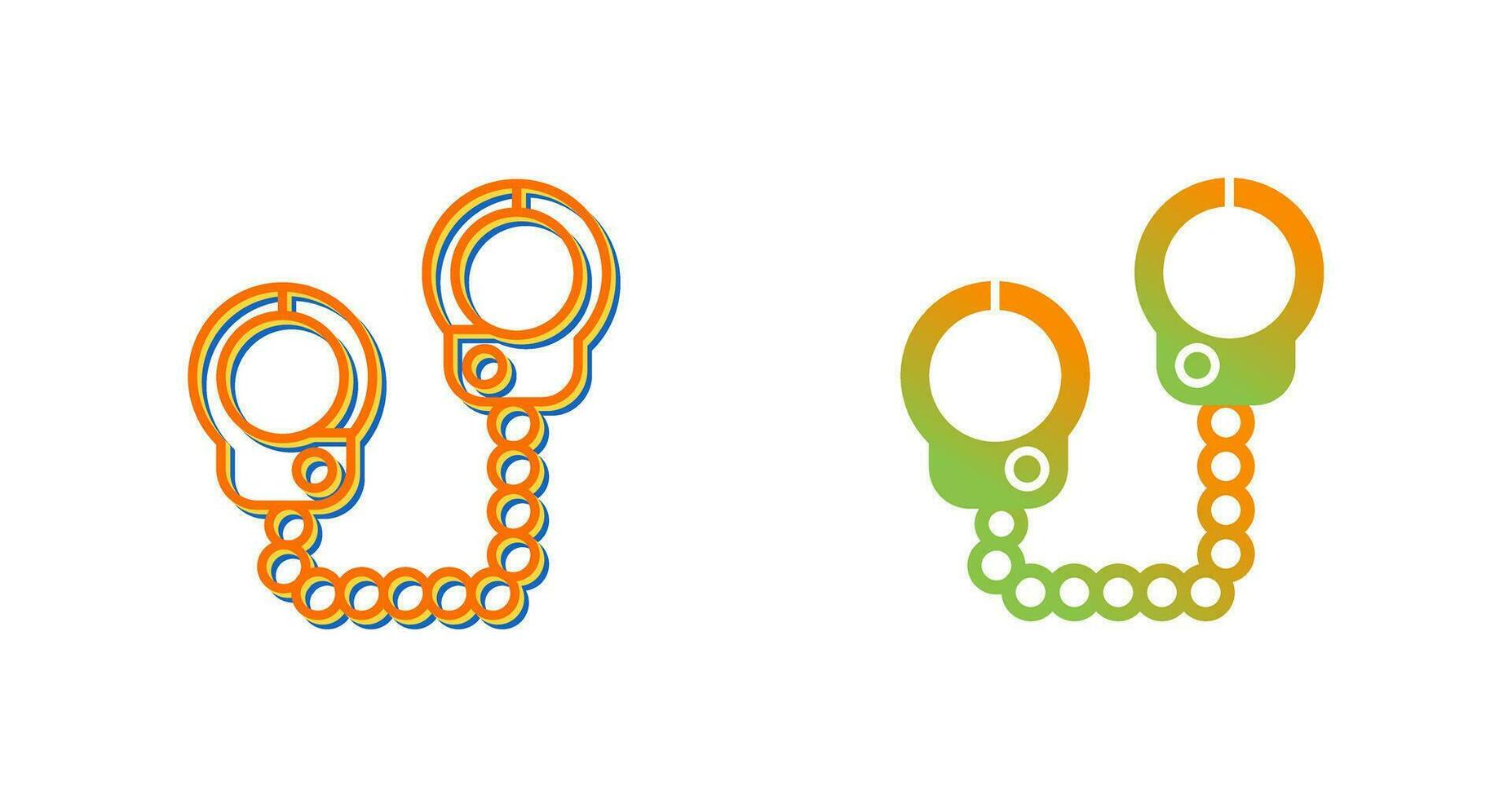 Police Handcuffs Vector Icon