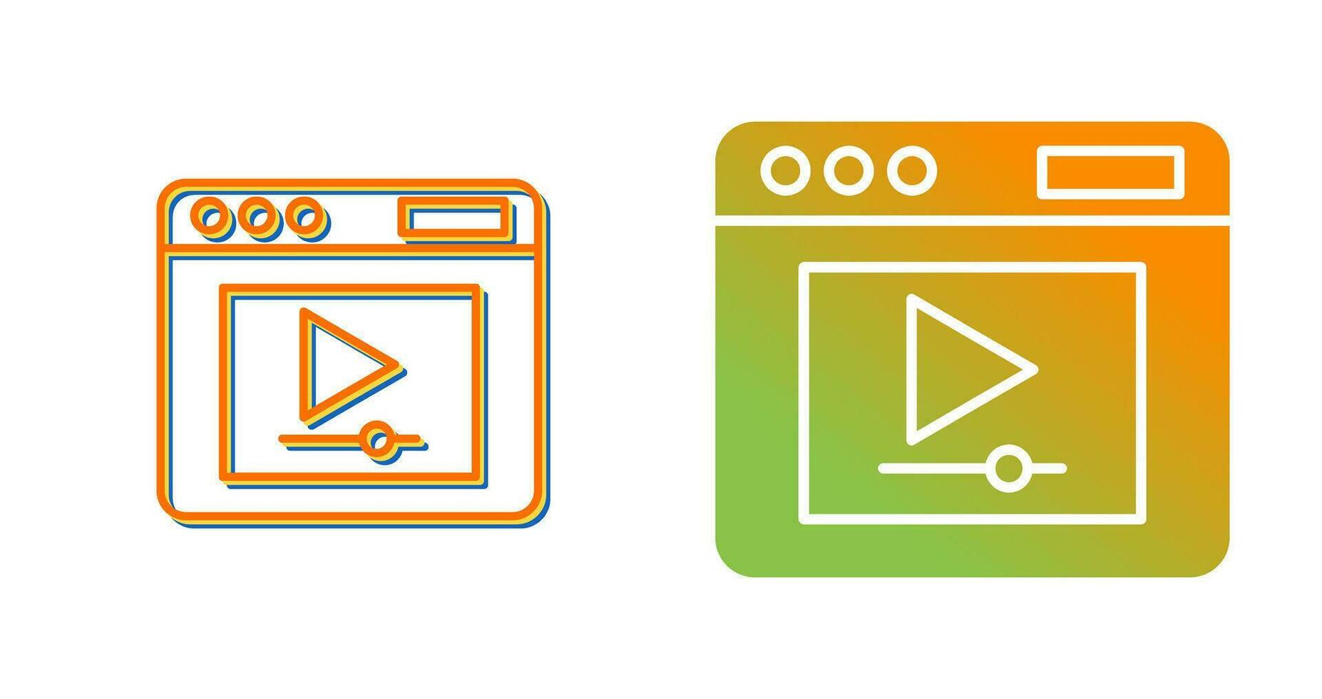 Video Player Vector Icon