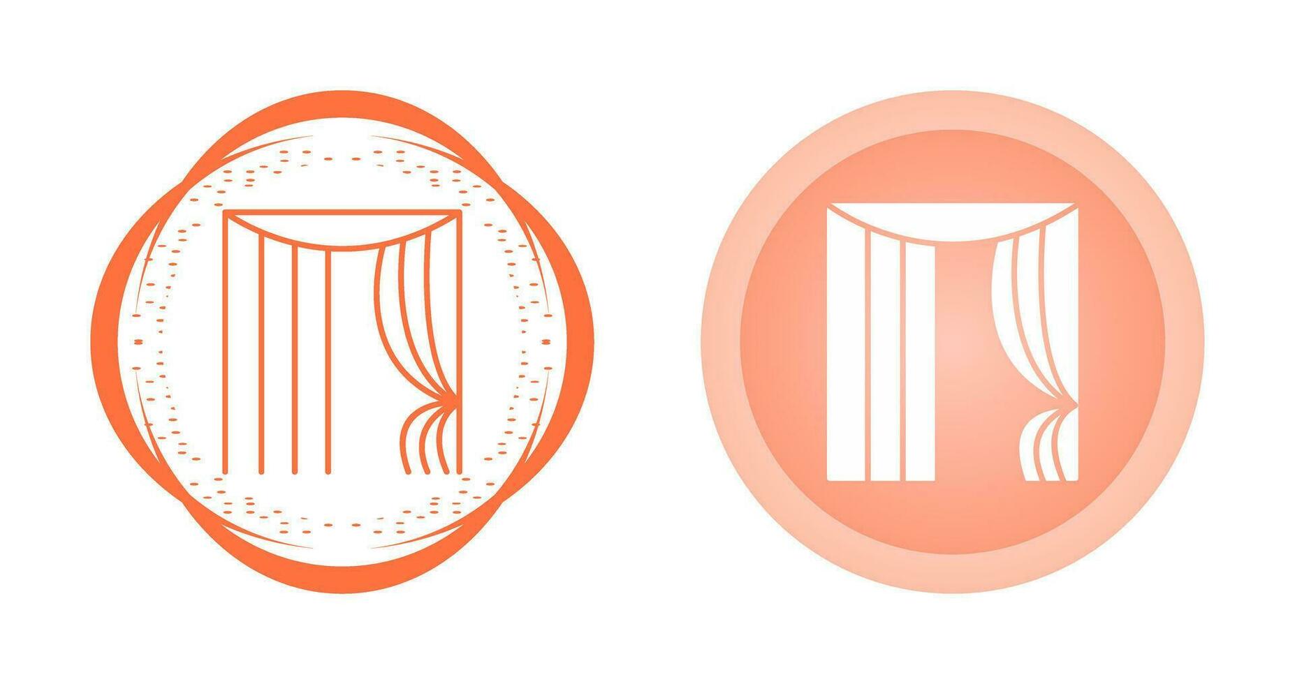 Curtains Vector Icon