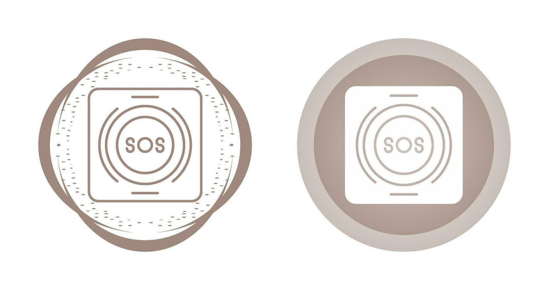 Emergency Button Vector Icon