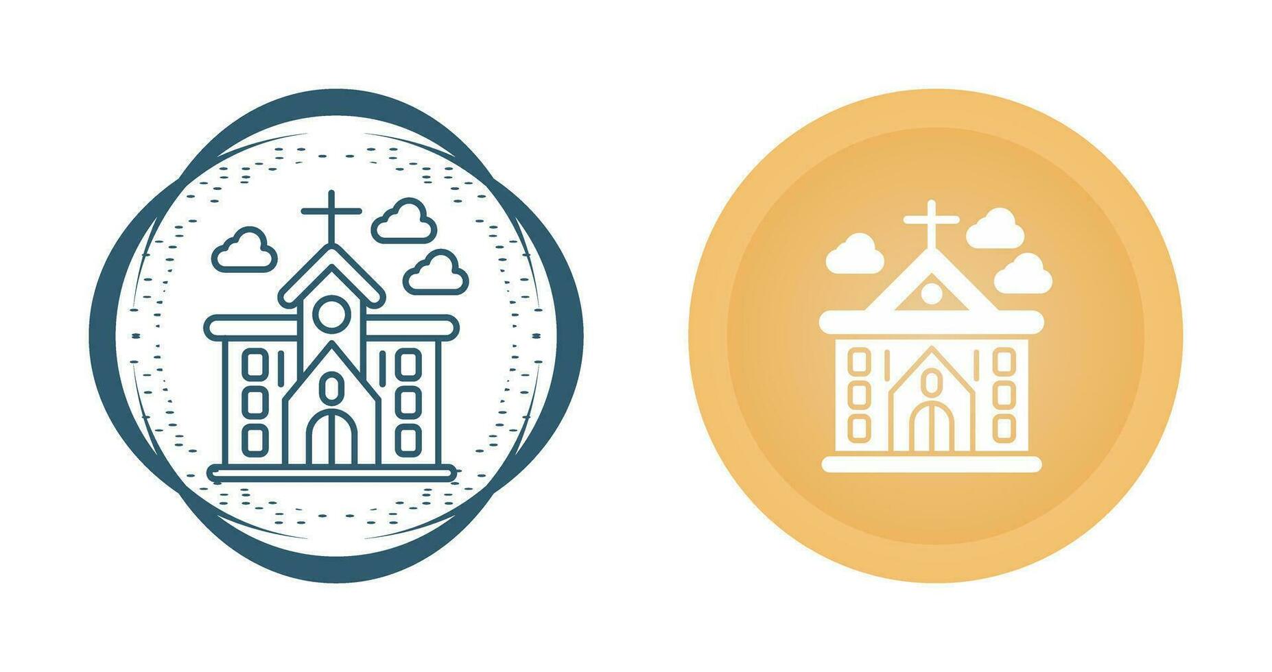 icono de vector de iglesia