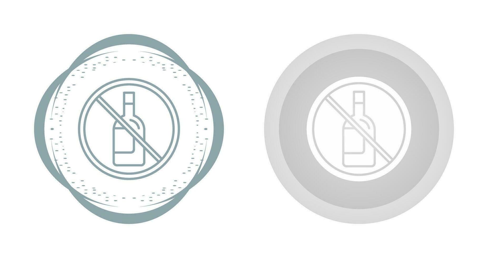 No Alcohol Vector Icon