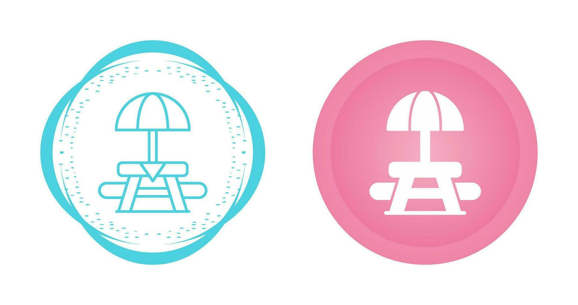 Picnic Table Vector Icon