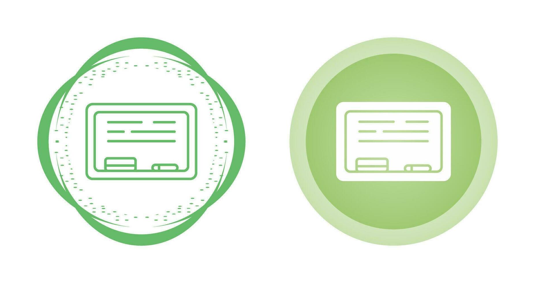 White Board Vector Icon