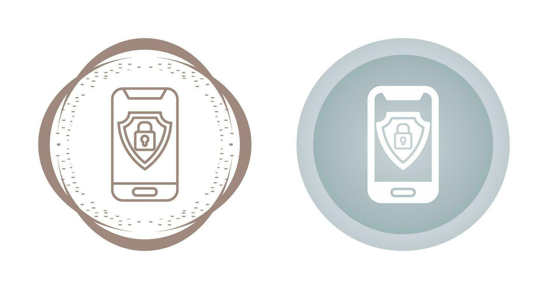 Mobile Security Vector Icon