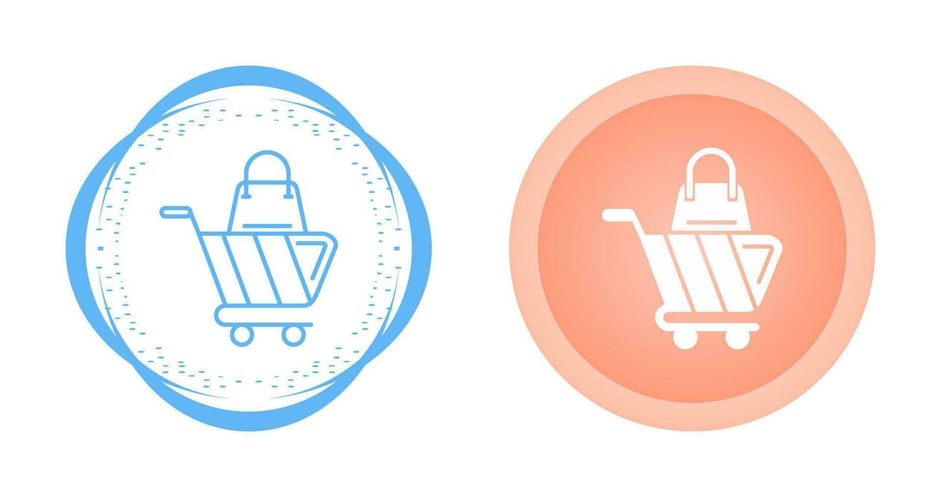 icono de vector de carrito de compras