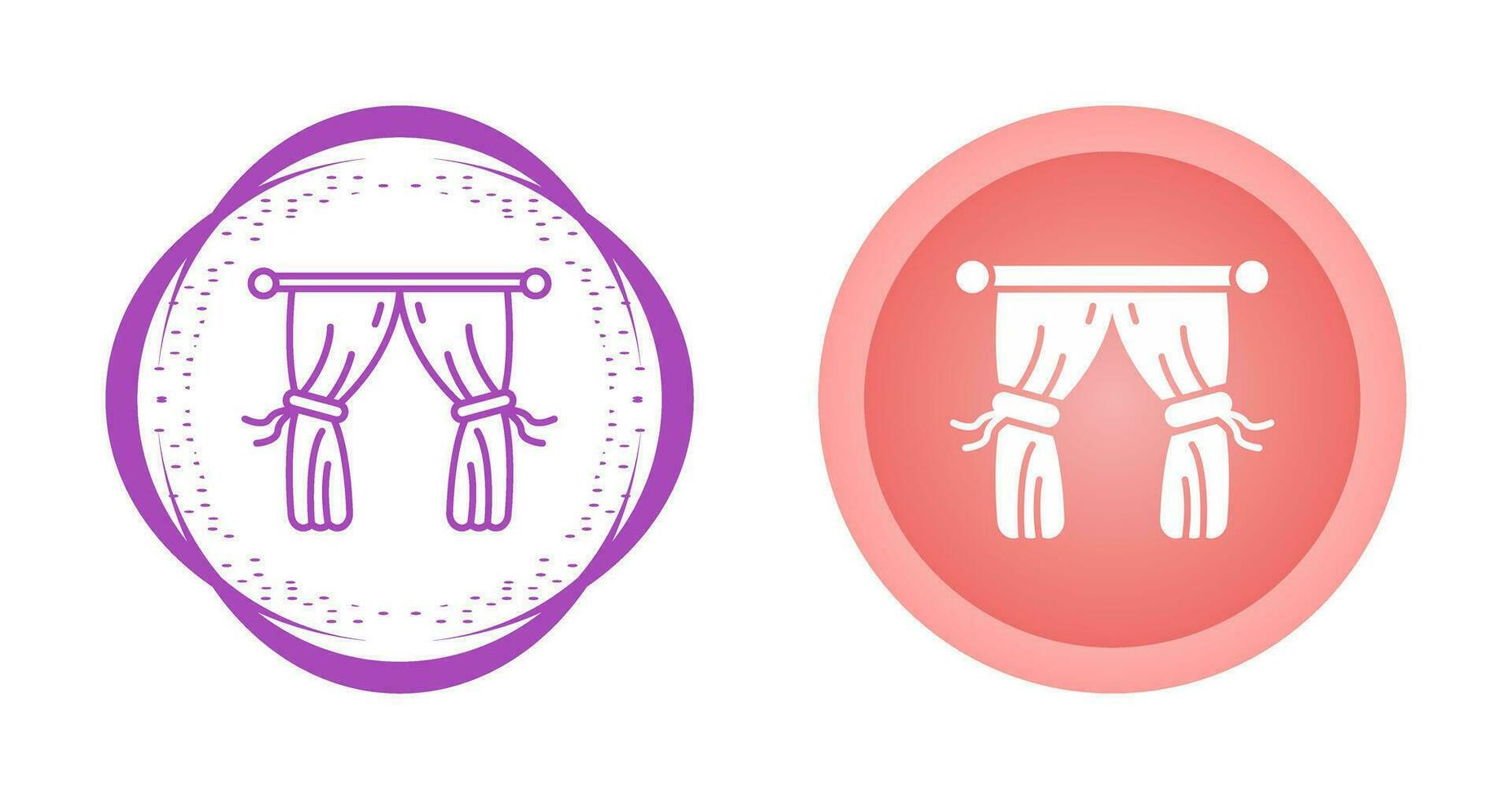 Curtains Vector Icon
