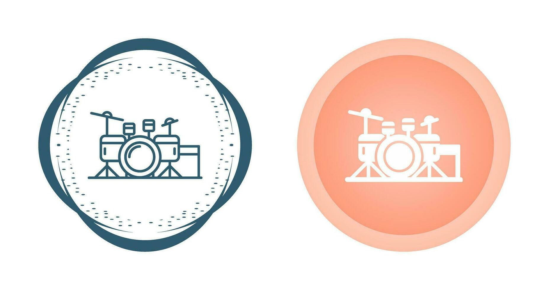 Drum Set Vector Icon