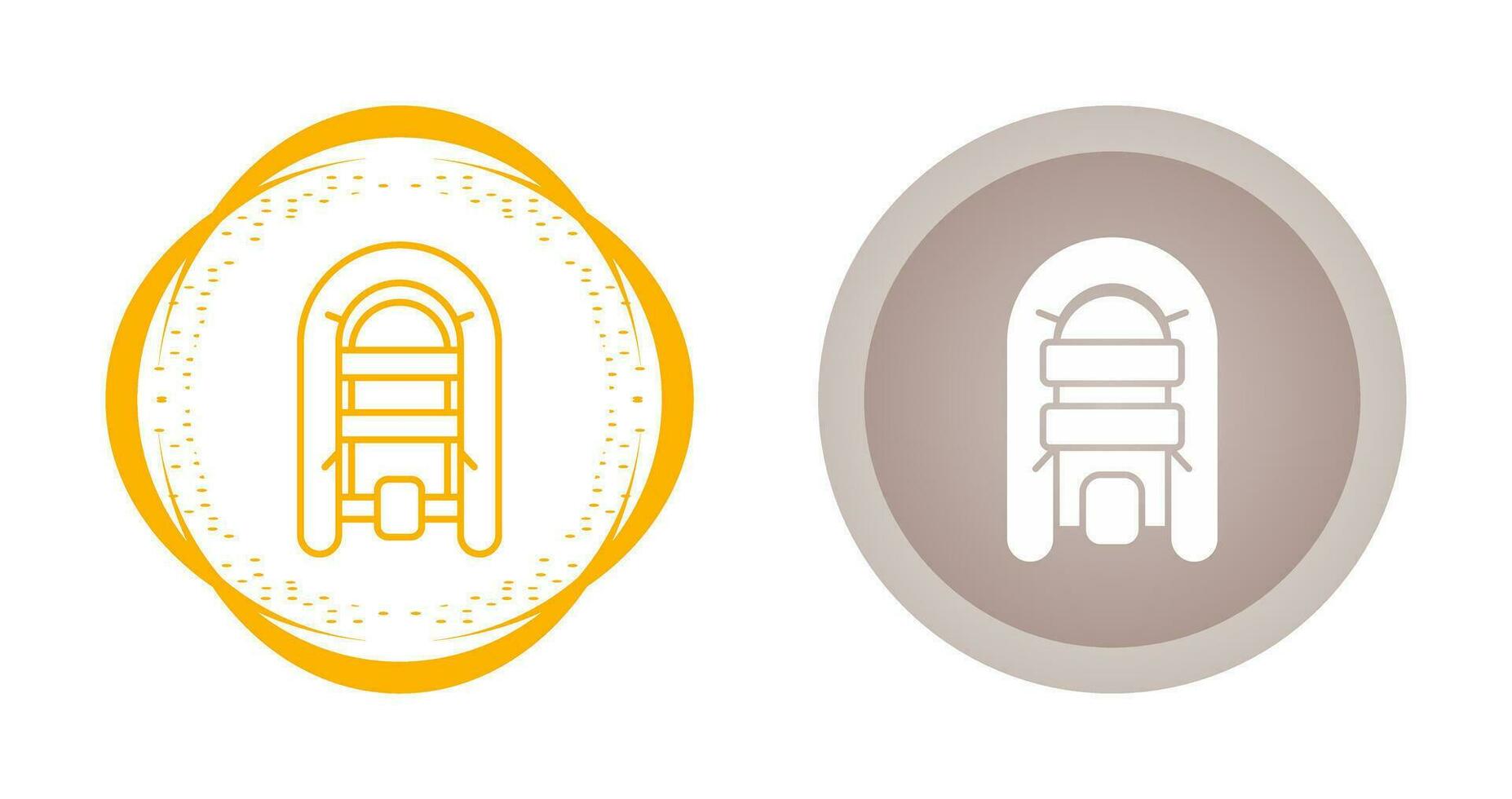 Inflatable Boat Vector Icon