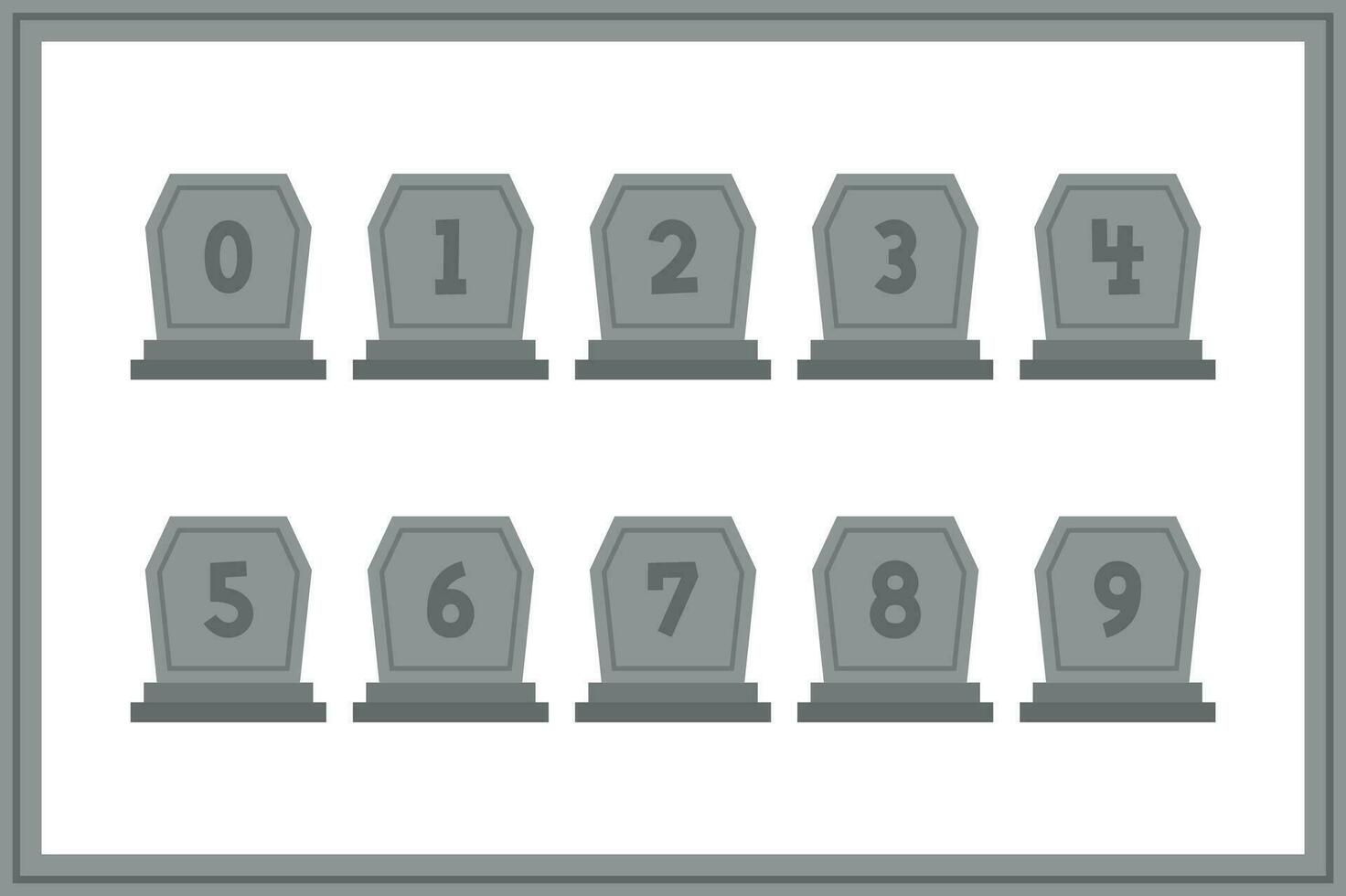 Versatile Collection of Mystic Story Numbers for Various Uses vector