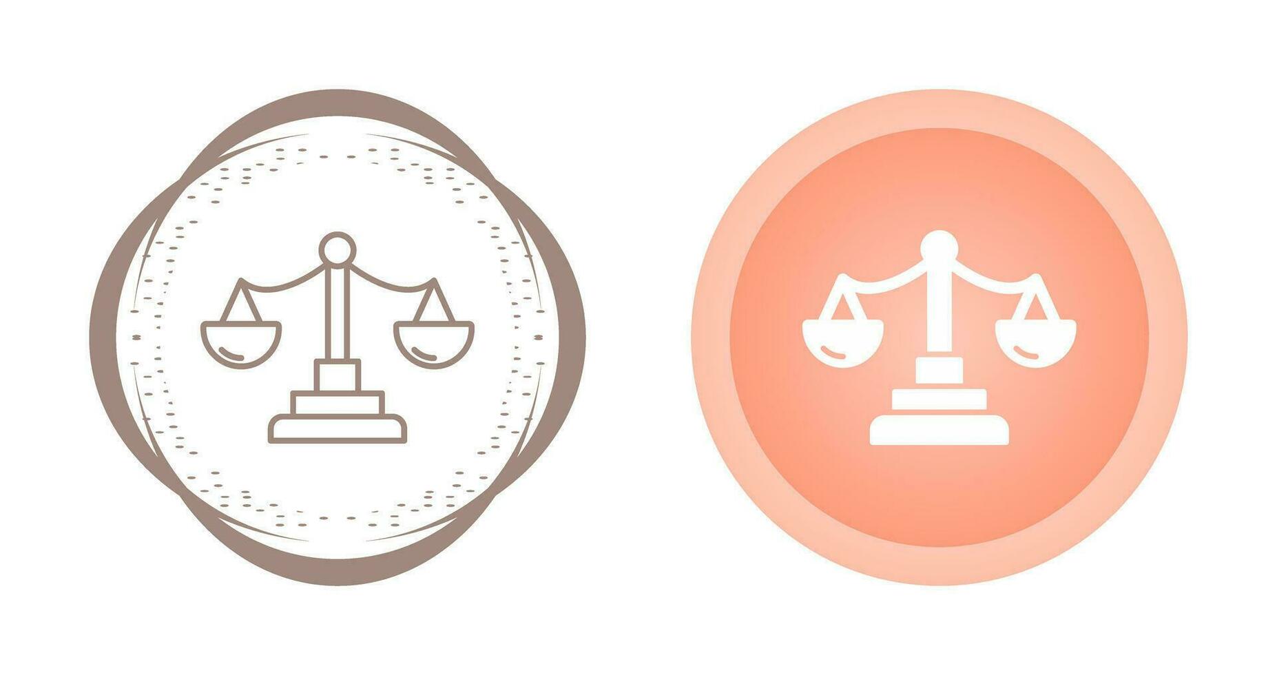 Justice Scale Vector Icon