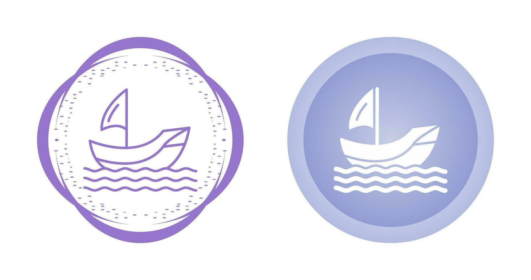 icono de vector de barco