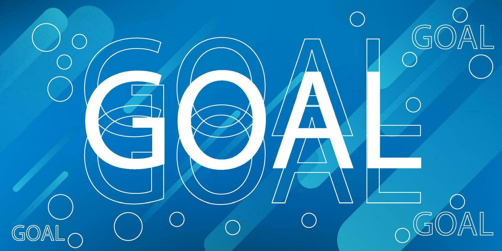 goal vector illustration on blue background.football score stadium for match.eps10