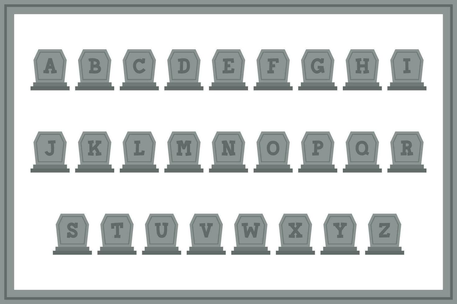 Versatile Collection of Mystic Story Alphabet Letters for Various Uses vector