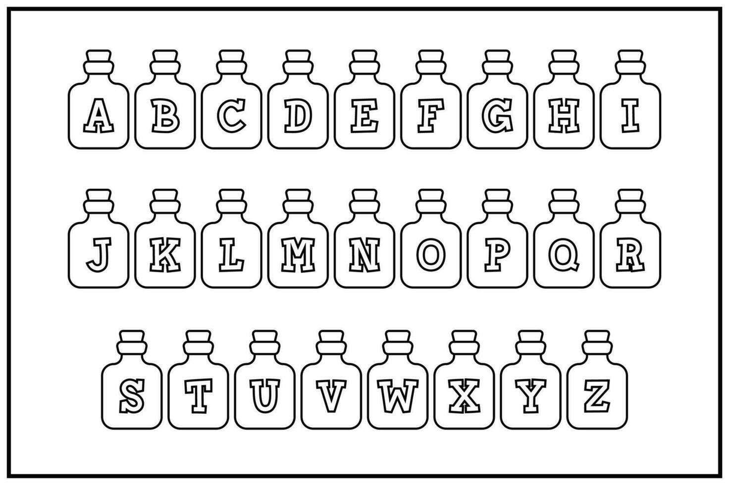 Versatile Collection of Potion Alphabet Letters for Various Uses vector