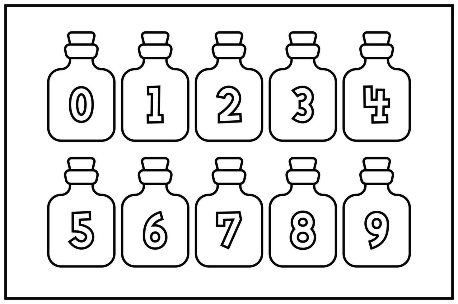 Versatile Collection of Potion Numbers for Various Uses vector