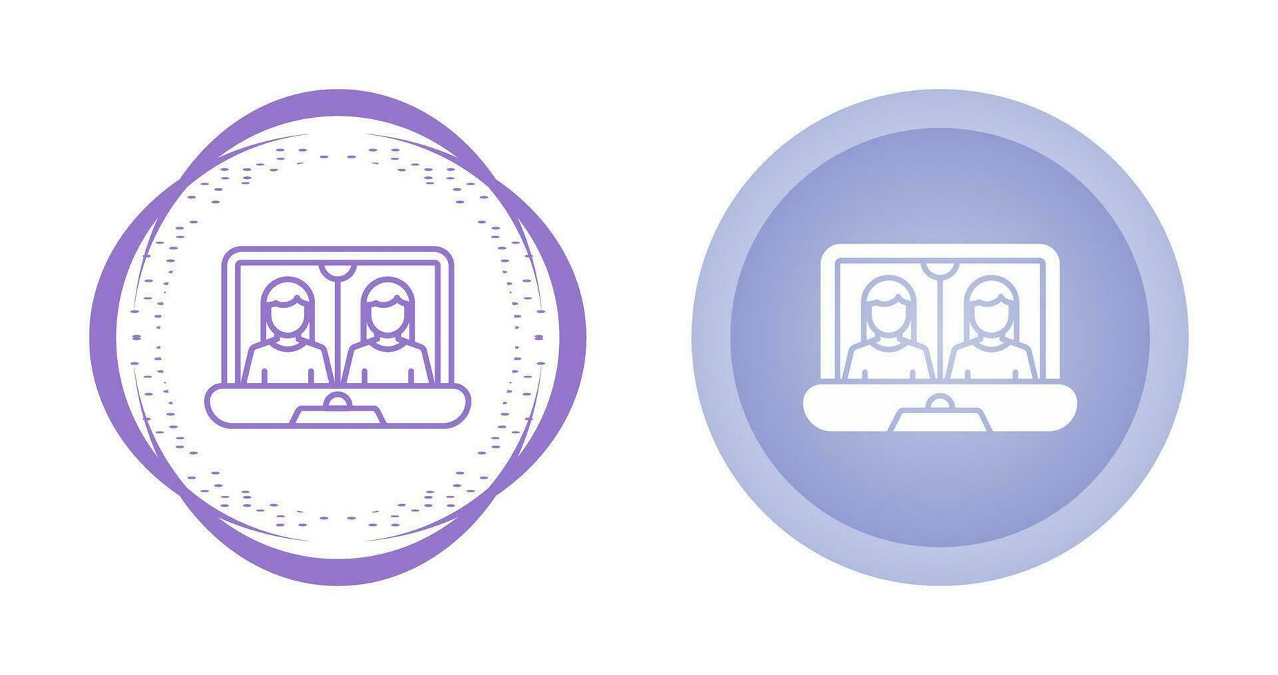 Online Meeting Vector Icon