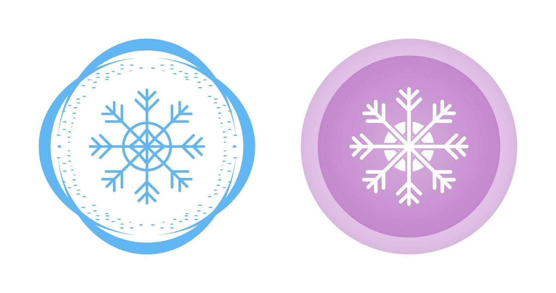 icono de vector de copo de nieve