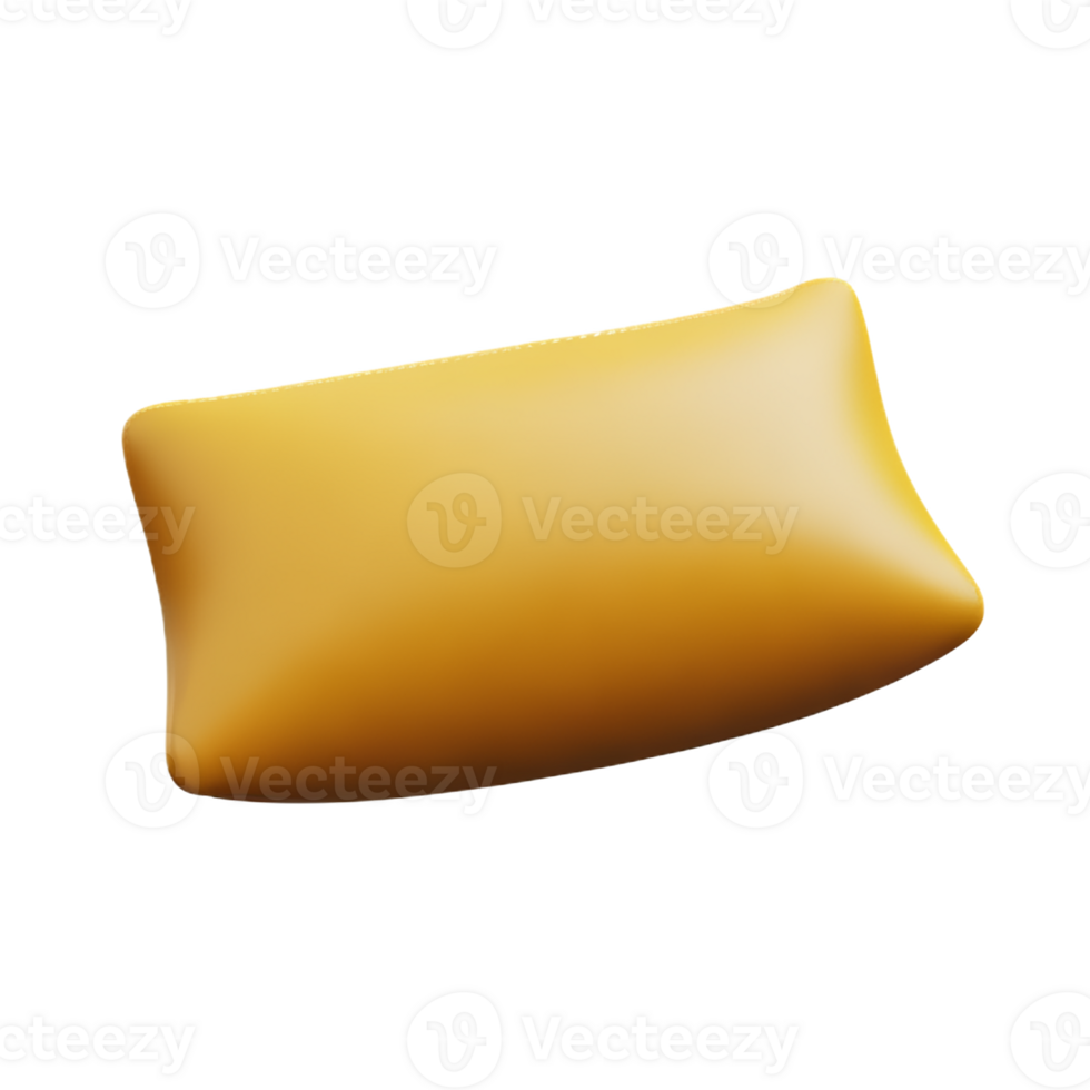pillow 3d rendering icon illustration png